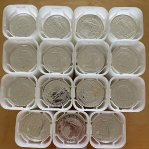Britannia Silver Coins – 25 x 1oz Tubes (2020–2023)