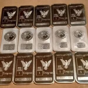 1 oz Silver Bars – Vintage Refinemet & Perth Mint