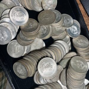 1947–1948 Mexico 5 Peso Cuauhtémoc Silver Coins 🇲🇽 – XF to BU Condition