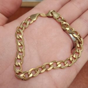 14K Gold Cuban Link Bracelet – 9" x 8mm, 20.52g