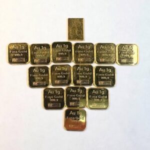 1 Gram Gold Bars (.9999) – Argor & Valcambi