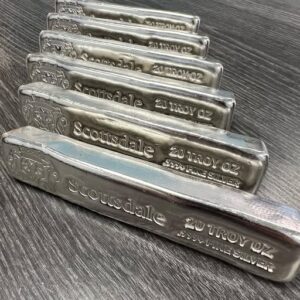 20 oz Scottsdale Poured Silver Bars
