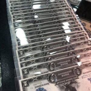 27 Consecutive Black Eagle Notes – 6 Uncut Sheets