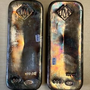 Johnson Matthey 100 oz Silver Bars – Monster Toners